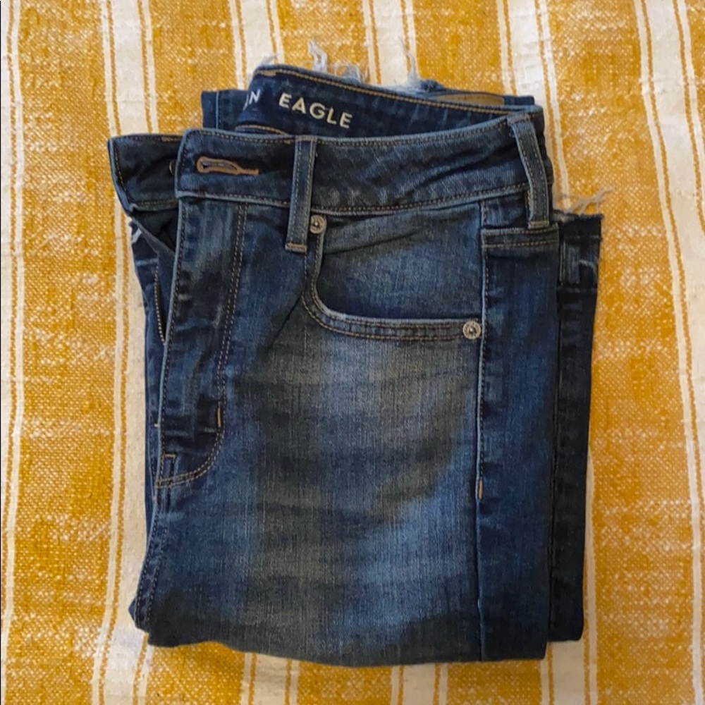 American Eagle highest rise flare jeans